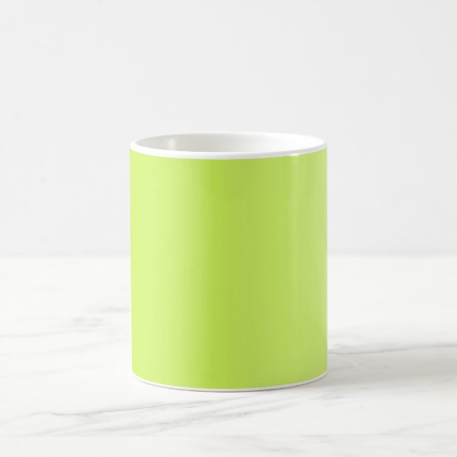 ONLY COLOR gradients - spring green Coffee Mug (Center)