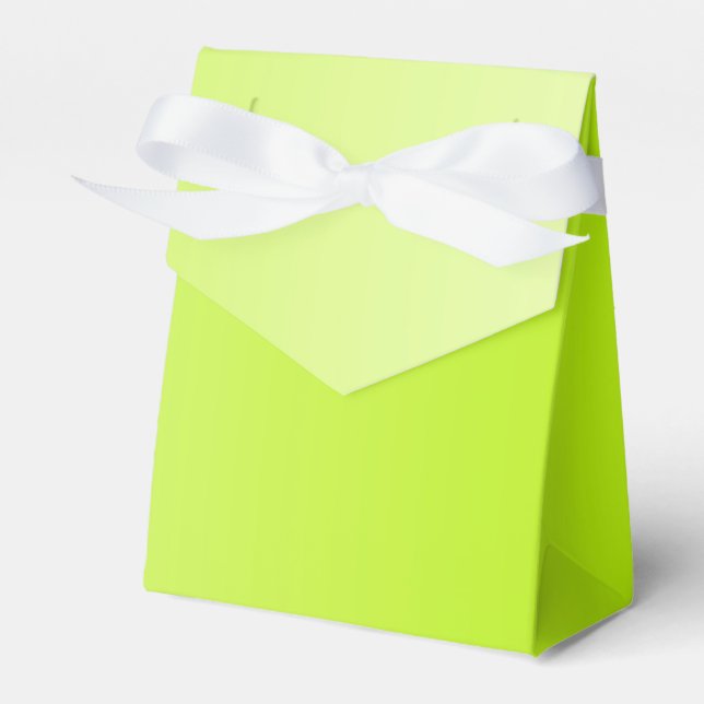 ONLY COLOR gradients - spring green Favour Box (Front Side)