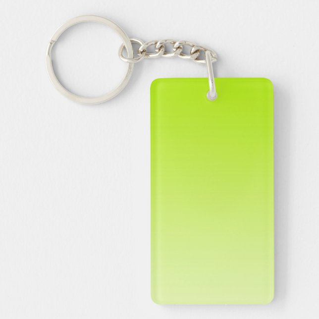 ONLY COLOR gradients - spring green Key Ring (Front)
