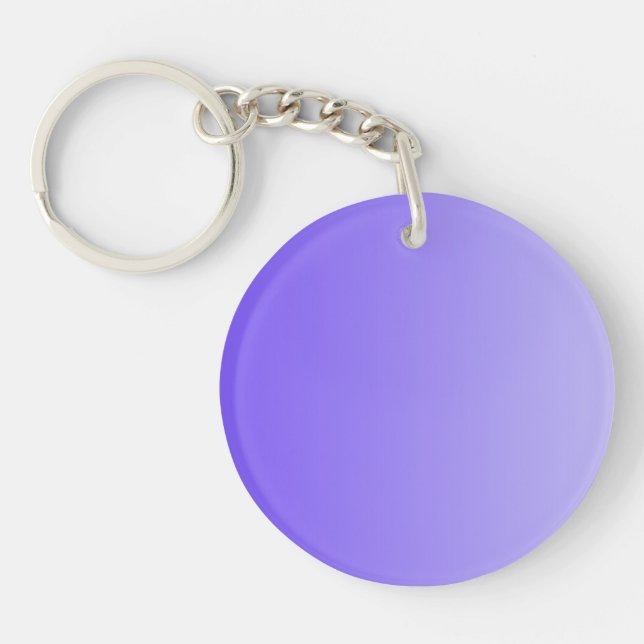 ONLY COLOR gradients - violet Key Ring (Front)