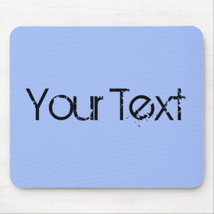 ONLY COLOR / light blue + your text Mouse Mat