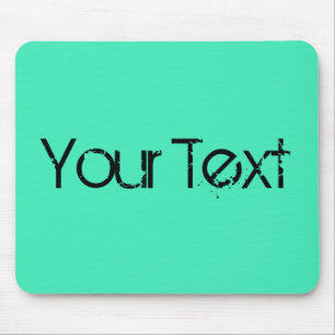 ONLY COLOR / mint + your text Mouse Mat