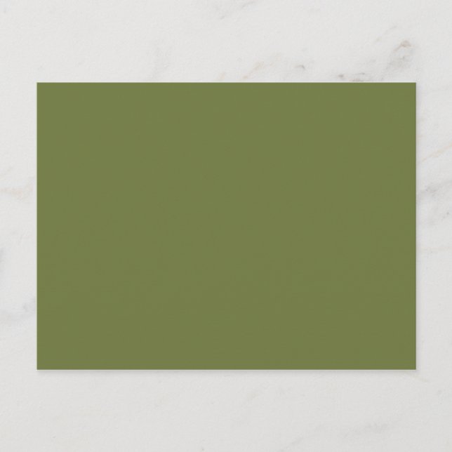 ONLY COLOR - olive green Postcard (Front)