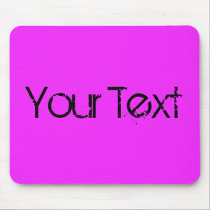 ONLY COLOR / pink + your text Mouse Mat