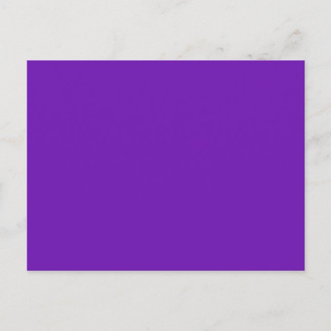ONLY COLOR - purple Postcard (Front)