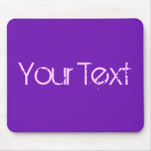ONLY COLOR / purple + your text Mouse Mat