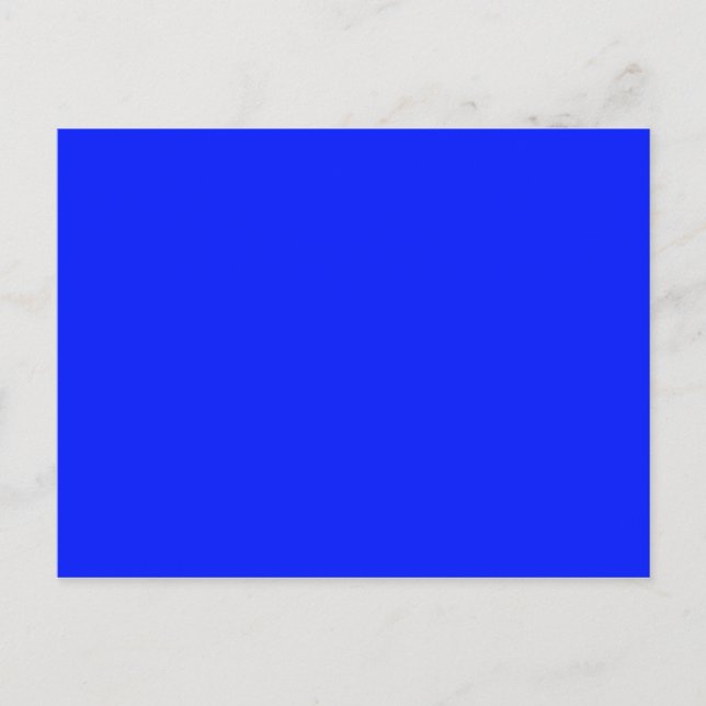 ONLY COLOR - royal blue Postcard (Front)