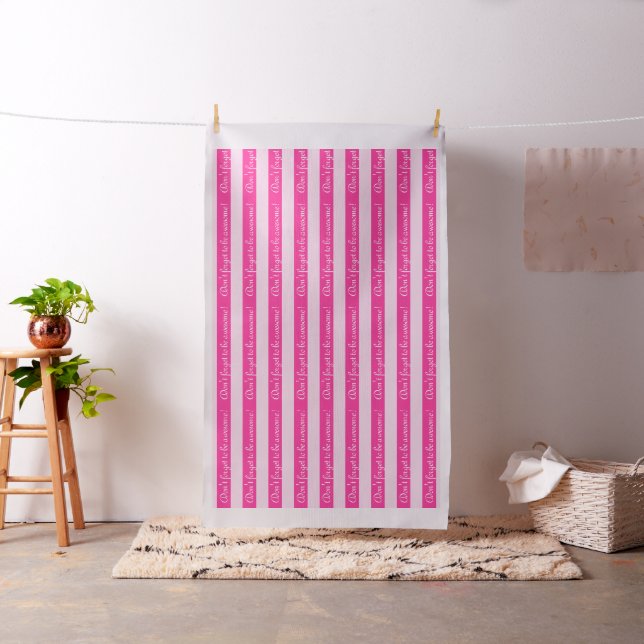 ONLY COLOR STRIPES - pink + your backg. & text Fabric (In Situ)