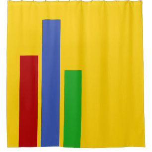 ONLY COLOR STRIPES - red blue green Shower Curtain