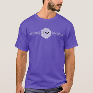 ONLY COLOR / VINTAGE BANNER white + monogram T-Shirt