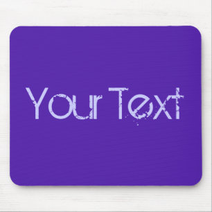 ONLY COLOR / violet + your text Mouse Mat