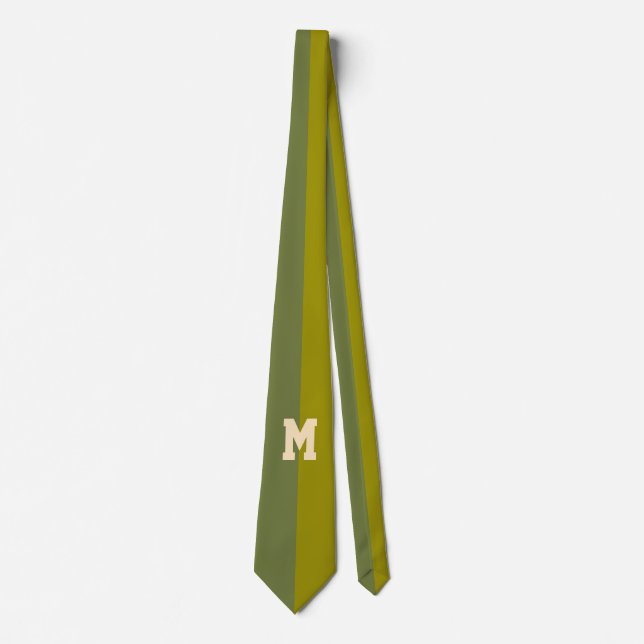 Only Colour Backgr. - 1/2 olive green + your idea Tie (Front)