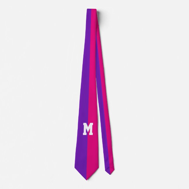 Only Colour Backgr. - 1/2 purple + your idea Tie (Front)
