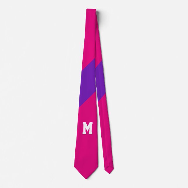 Only Colour Backgr. - diagonal purple + your idea Tie (Front)
