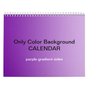 Only Colour Background Calendar - Purple Gradients