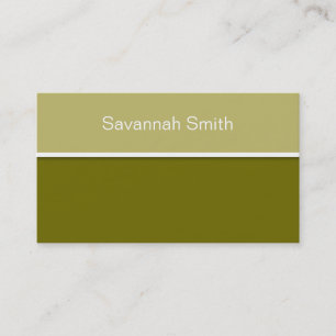 Only Colour Background - khaki + your ideas Business Card