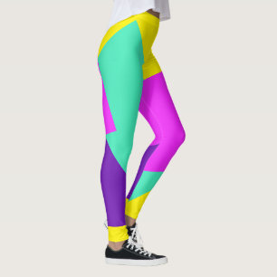 Only Colour Background - pink mint purple Leggings
