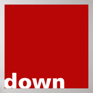 Only Colour Background - red + your ideas Poster