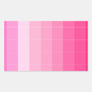 Only Colour Hot Pink Ombre Rectangular Sticker