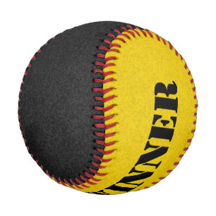 Only Colour splatter - black & dark yellow Baseball