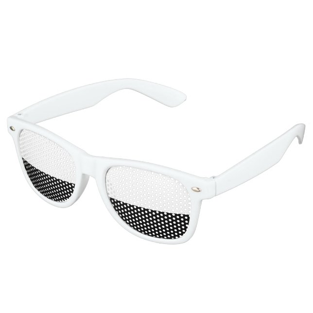 Only Colours black & white + your ideas Retro Sunglasses (Angled)