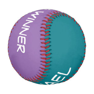 Only Colours blue & pink + your names & ideas Baseball