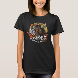 Only Cool Pops Rides Motorcycles  Father s Day T-Shirt