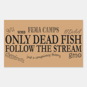 only dead rectangular sticker