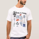 Only Fans, Funny Humour For Men & Women T-Shirt<br><div class="desc">Make a bold and playful statement with our 'Only Fans, Funny Humour' t-shirt! Perfect for those who enjoy witty and clever designs, this comical shirt features a lighthearted take on the popular phrase. Ideal for casual wear and sure to be a conversation starter, this humourous t-shirt is a must-have for...</div>