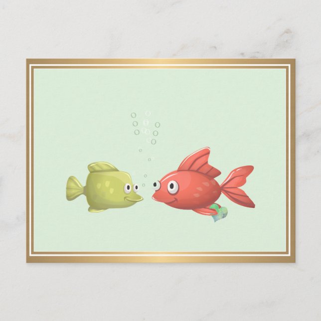 Only Fish In the Sea For Me Miss You Postcard (Front)