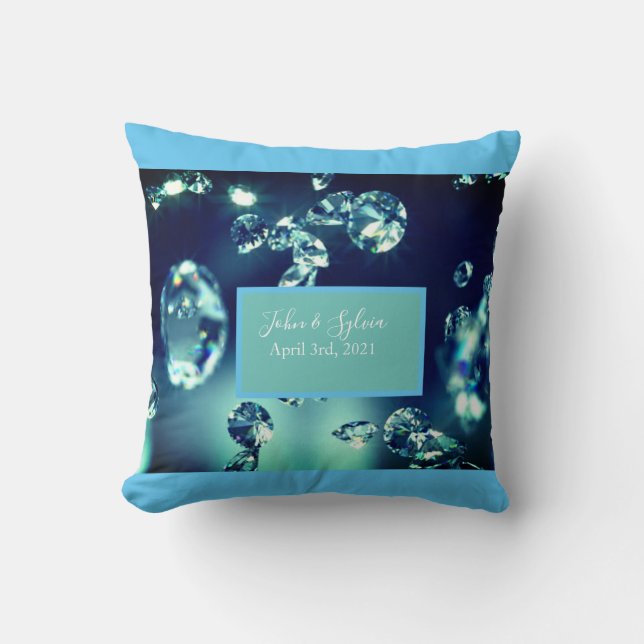 Only For A Jewel Wedding Pillow (Front)