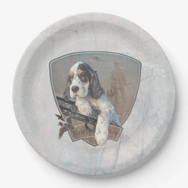 Only for real hunters paper plates  (Front)