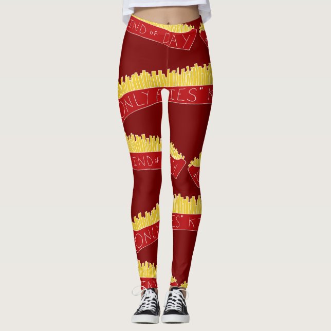 Only Fries Kind of Day 🍟 Leggings (Front)