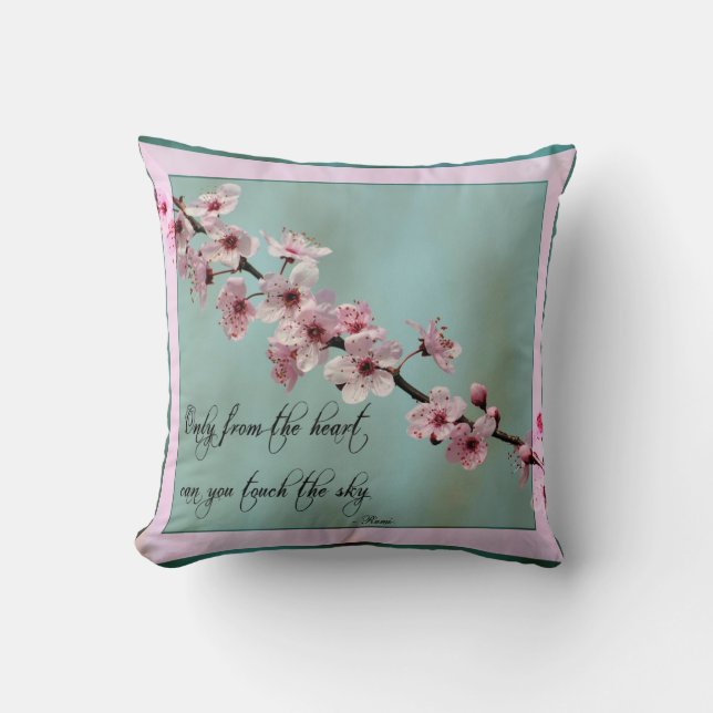 Only From the Heart Floral Cushion (Front)