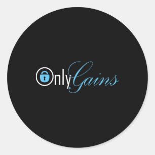 Only Gains Fitness Studio 1  Classic Round Sticker