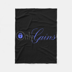 Only Gains Fitness Studio  Fleece Blanket