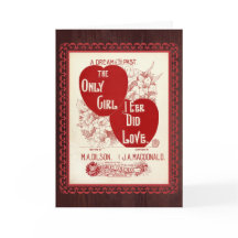 Only Girl I E'er Did Love – Vintage Valentine Card