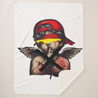 ONLY GOD CAN JUDGE ME SHERPA BLANKET