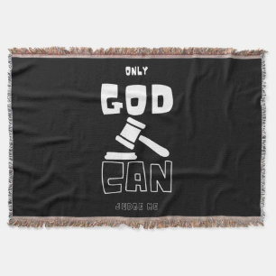 Only God Can Judge Me Throw Blanket