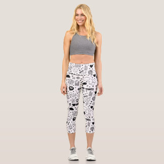 Only good vibes capri leggings