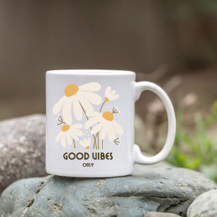 Only Good Vibes Floral Mug