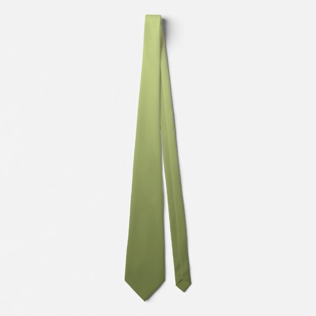 Only Gradients Colour - olive green + your idea Tie (Front)