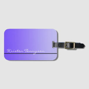 Only Gradients Colour - violet + your idea Luggage Tag