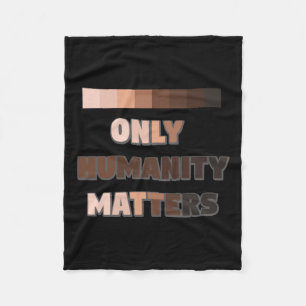 Only Humanity S Sticker Fleece Blanket