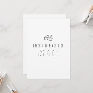 Only in Silicon Valley Greeting Card: 127.0.0.1 Card