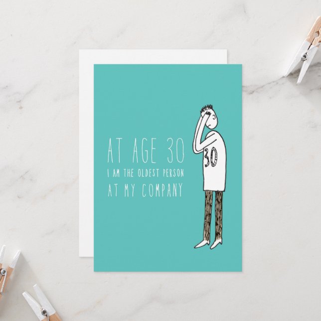 Only in Silicon Valley Greeting Card: 30 Years Old Card (Front/Back In Situ)