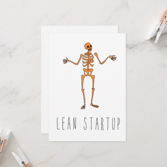 Only in Silicon Valley Greeting Card: Lean Startup Card (Front/Back In Situ)
