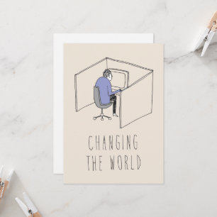 Only in Silicon Valley Greeting Card: The World Card
