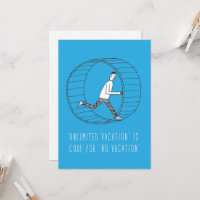Only in Silicon Valley Greeting Card: Vacation
