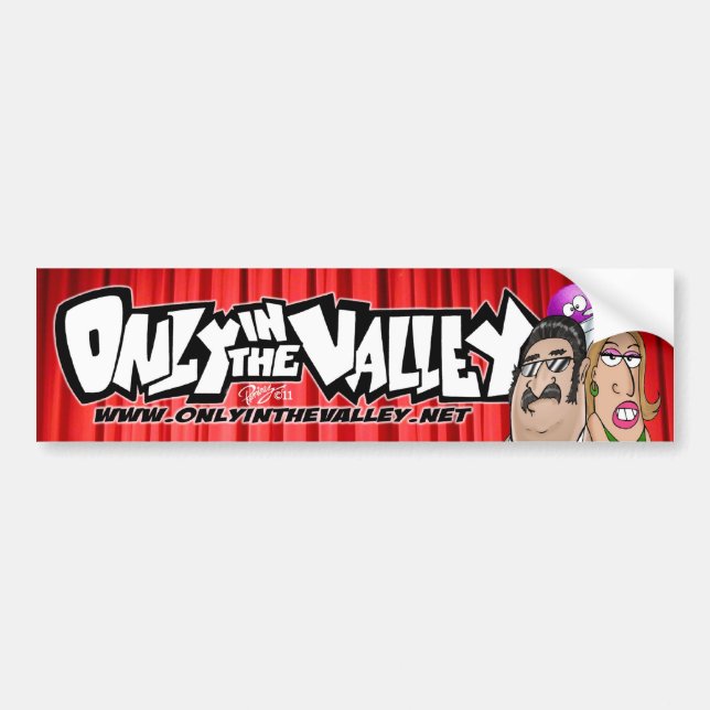 Only in the Valley Bumper Sticker (Front)
